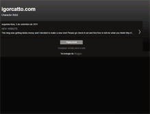 Tablet Screenshot of igorcatto.blogspot.com