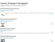 Tablet Screenshot of cienciaeevolucao.blogspot.com