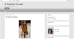 Desktop Screenshot of afashioncrowd.blogspot.com