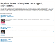 Tablet Screenshot of help-save-serena.blogspot.com