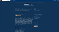 Desktop Screenshot of albertpoker.blogspot.com