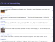 Tablet Screenshot of circuitous-meandering.blogspot.com