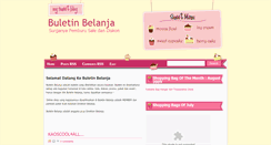 Desktop Screenshot of buletinbelanja.blogspot.com