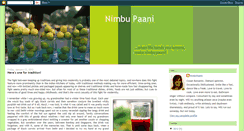 Desktop Screenshot of limbupaani.blogspot.com