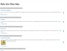 Tablet Screenshot of pelo-sim-pelo-nao.blogspot.com