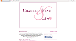 Desktop Screenshot of chambersbeauandme.blogspot.com