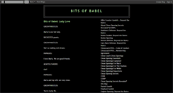Desktop Screenshot of bitsofbabel.blogspot.com