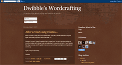 Desktop Screenshot of dwibblewordcrafting.blogspot.com