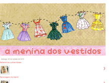 Tablet Screenshot of ameninadosvestidos.blogspot.com