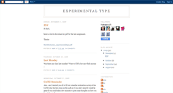 Desktop Screenshot of experimentaltype.blogspot.com