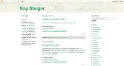 Desktop Screenshot of kaysteiger.blogspot.com