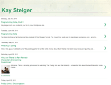 Tablet Screenshot of kaysteiger.blogspot.com