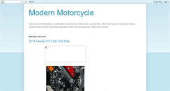 Desktop Screenshot of modern-motorcycles.blogspot.com