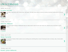 Tablet Screenshot of lifeis2munch.blogspot.com