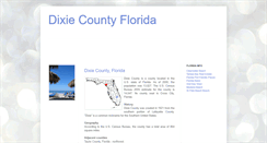 Desktop Screenshot of dixiecountyfl.blogspot.com