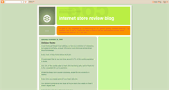 Desktop Screenshot of internetstorereview.blogspot.com