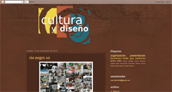 Desktop Screenshot of culturaydiseno.blogspot.com