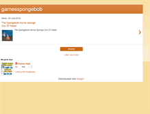 Tablet Screenshot of gamesspongebob.blogspot.com