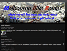 Tablet Screenshot of melbournebikeroutes.blogspot.com