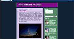 Desktop Screenshot of middleoftheroadlesstraveled.blogspot.com