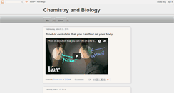 Desktop Screenshot of chemistryandbiology.blogspot.com