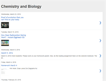 Tablet Screenshot of chemistryandbiology.blogspot.com