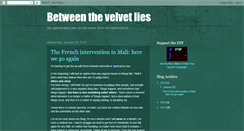 Desktop Screenshot of between-the-velvet-lies.blogspot.com