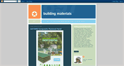 Desktop Screenshot of building-materials-collection.blogspot.com