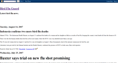 Desktop Screenshot of birdfluguard.blogspot.com