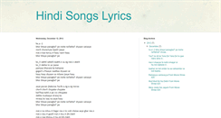 Desktop Screenshot of lyrics4singers.blogspot.com