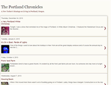 Tablet Screenshot of portlandchronicles.blogspot.com