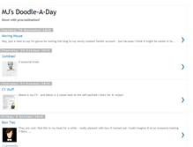 Tablet Screenshot of mjsdoodleaday.blogspot.com
