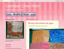 Tablet Screenshot of lorraineliveshere.blogspot.com