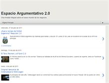 Tablet Screenshot of espacioargumentativo.blogspot.com