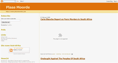 Desktop Screenshot of plaasmoorde.blogspot.com