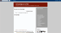 Desktop Screenshot of antropologiaenlaweb.blogspot.com