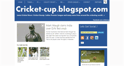 Desktop Screenshot of cricket-cup.blogspot.com