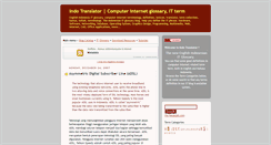 Desktop Screenshot of indo-translator.blogspot.com