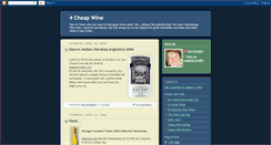 Desktop Screenshot of 4cheapwine.blogspot.com
