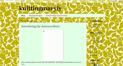 Desktop Screenshot of knittingmaryly.blogspot.com