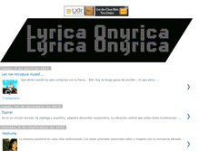 Tablet Screenshot of lyricaonyrica.blogspot.com