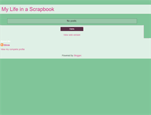 Tablet Screenshot of mylifeinascrapbook.blogspot.com