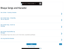 Tablet Screenshot of bisayasongsandkaraoke.blogspot.com