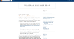 Desktop Screenshot of eurobaseball.blogspot.com