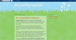 Desktop Screenshot of boycottspringtime.blogspot.com