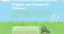 Desktop Screenshot of prayersandpraisesforpearson.blogspot.com