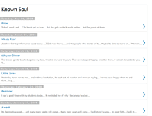 Tablet Screenshot of knownsoul.blogspot.com