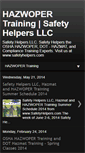 Mobile Screenshot of hazwoper-training.blogspot.com