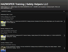 Tablet Screenshot of hazwoper-training.blogspot.com