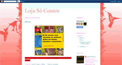 Desktop Screenshot of lojasocouros.blogspot.com
